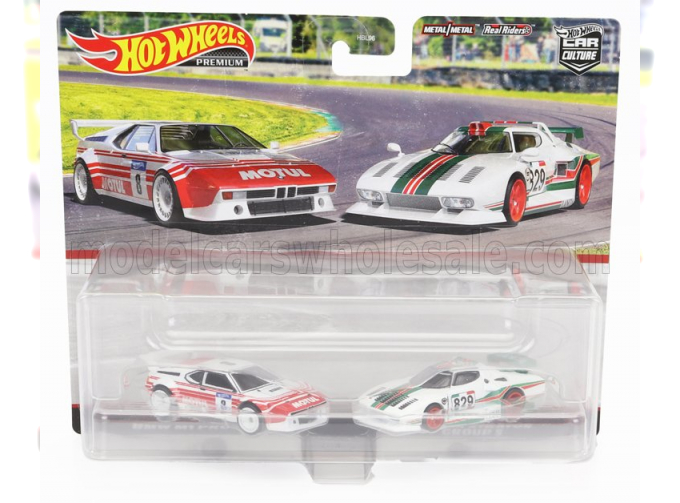 BMW Set 2x Pm1 Procar N8 Racing + LANCIA Stratos N829 Rally (1977), White Red Green