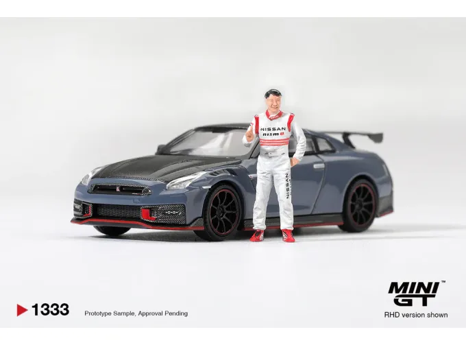 NISSAN GTR R35 Nismo Tsukuba Production Car Lap Record with Matsuda Figure Tssugio Matsuda (2024), blue