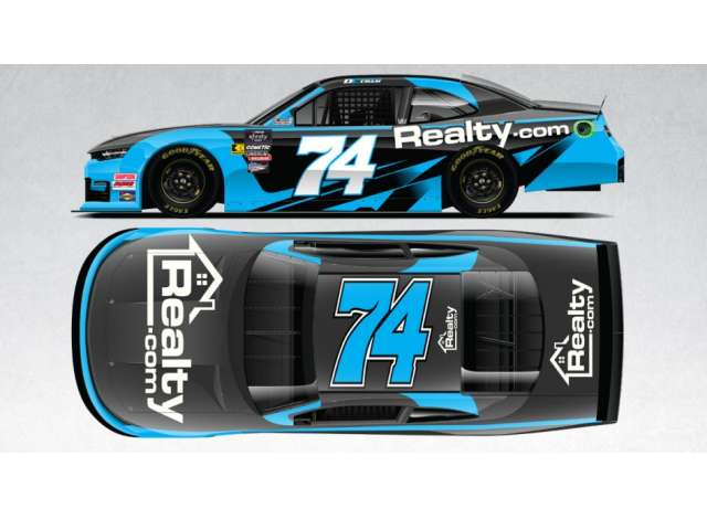 Chevrolet #74 Dawson Cram *74 Realty.com*, black/blue/white 2025