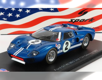 FORD GT40 Mkiv 7.0l V8 №2 2nd 12h Sebring (1967) A.Foyt - L.Ruby, Blue