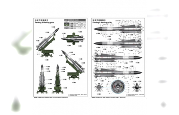 Сборная модель ЗРК Russian 5V28 of 5P72 Launcher SAM-5 Gammon