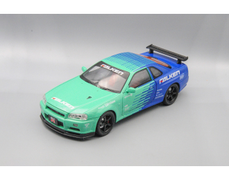 NISSAN Skyline GT-R, зелёный, 26 см.