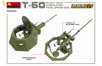 Сборная модель Советский танк Т-60 Весна 1942, с интерьером