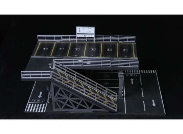Diorama *Parking lot F*, various