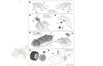 Сборная модель NISSAN Skyline GT-R Gr.A Calsonic92