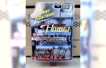 CHEVROLET Pick Up (1966), Silver w/ Flames