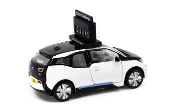 BMW i3 Marathon Clock Car, Capparius White, [10km]