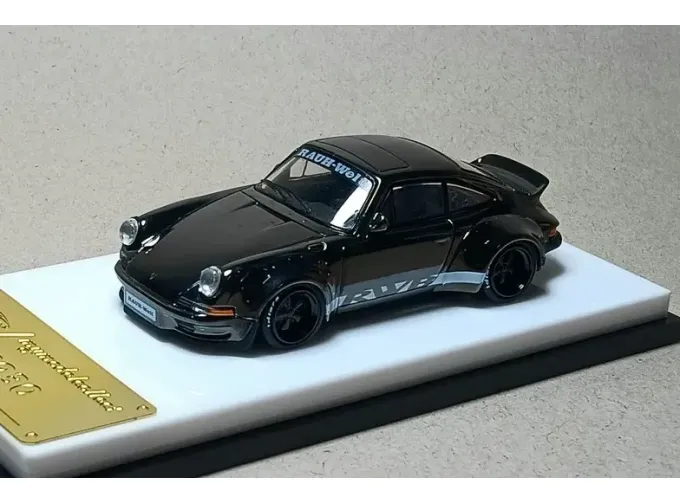 PORSCHE RWB 930, chrome gunmetal black