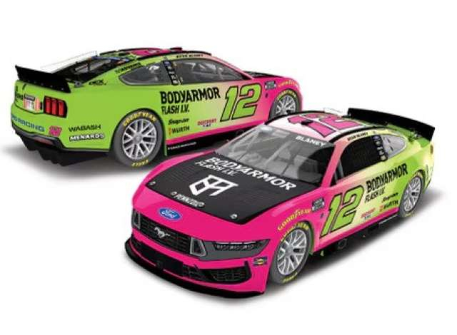FORD Mustang #12 Ryan Blaney *Bodyarmor Flash I.V.*, pink/green 2026