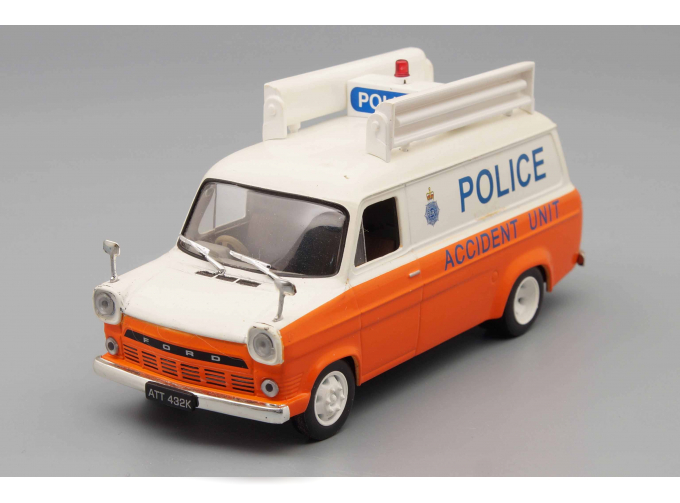 FORD Transit MkI Metropolitan Police GB, Полицейские Машины Мира 26, бело-оранжевый