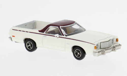 FORD Ranchero (1977), white/dark red