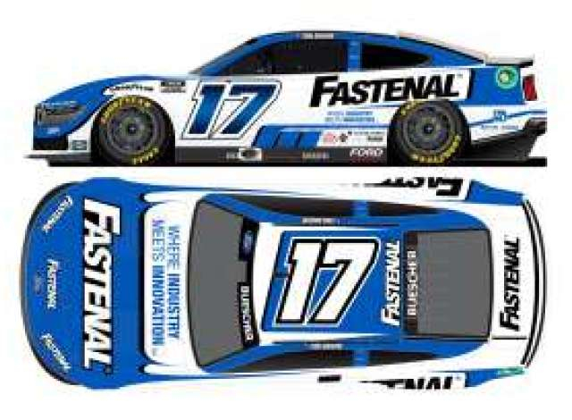 FORD Mustang #17 Chris Buescher *Fastenal*, white/blue 2025