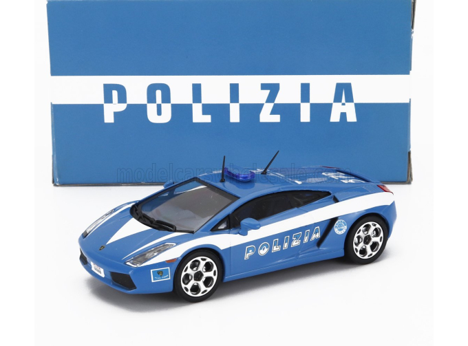 LAMBORGHINI Gallardo Polizia (2004) - Card Box, Blue White