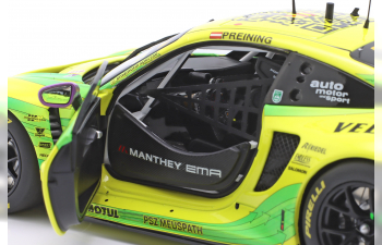 PORSCHE 911 992 Gt3 R Team Manthey Racing №91 Winner Dtm Race 1 - 2 Hockenheim And Season (2023) Thomas Preining, Yellow Green