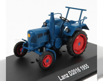 LANZ D2016 Tractor 1955 - Con Vetrina - With Showcase, Blue