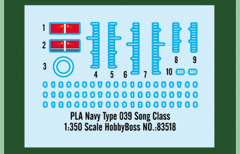 Сборная модель Китайская подводная лодка PLA Navy Type 039 Song Class