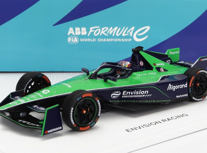 JAGUAR Formula-e I-type 6 Team Envision Racing №16 4th Diriyah Eprix (2022-2023) Sebastien Buemi, Green Black