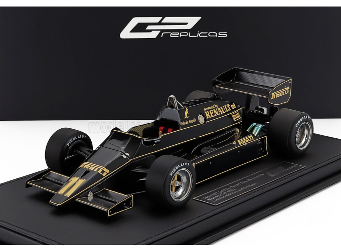 LOTUS F1 93t Renault №11 Monaco Gp Elio De Angelis (1983), Black Gold