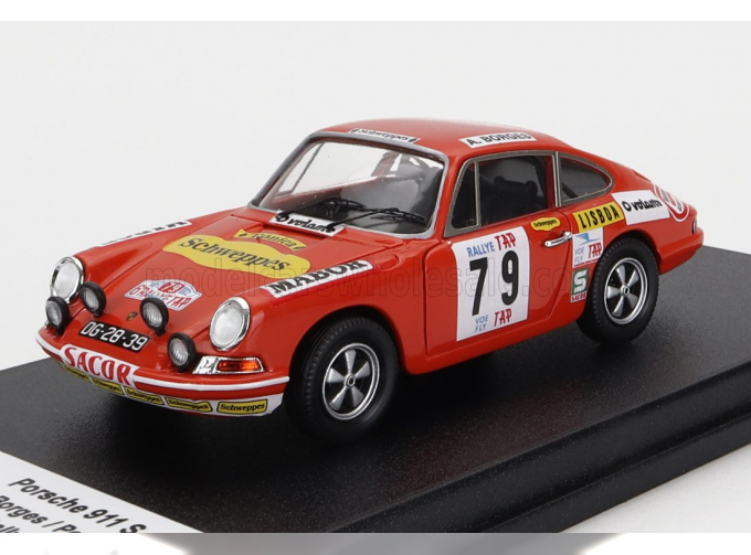 PORSCHE 911s Coupe N79 Rally Tap (1972) A.Borges - P.Garcia, Red