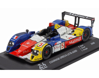 COURAGE Lc70 Judd 5.5l V10 Team Oreca Matmut №5 24h Le Mans (2008) Soheil Ayari - Loic Duval - Laurent Groppi, Blue White Red