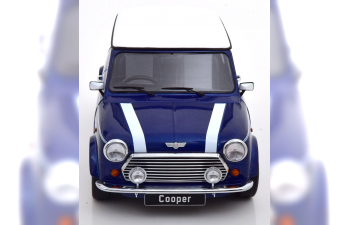 MINI Cooper RHD, blue metallic / white