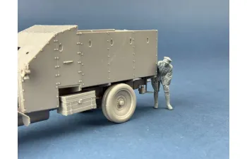 Сборная модель фигура, солдат Ирландского свободного государства — выглядывает из укрытия