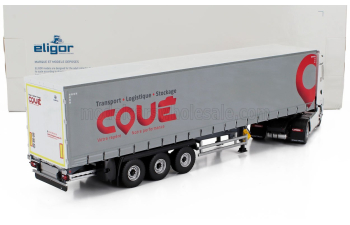 RENAULT T-high Truck Telonato Coue Transports (2023), White Grey