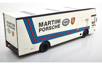 MERCEDES-BENZ O317 Truck Car Transporter Porsche Martini Racing (1968), white blue