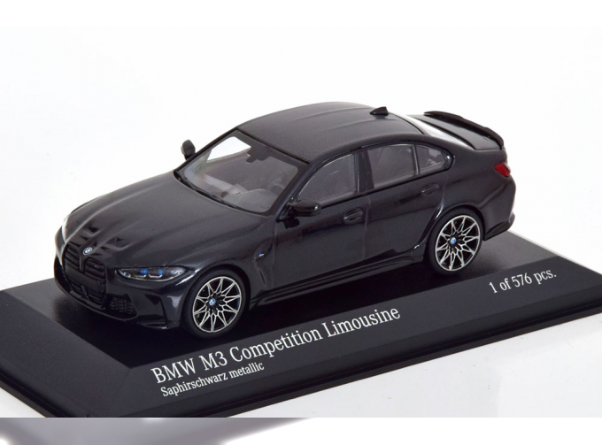 BMW M3 Competition Saloon (2020), black-metallic