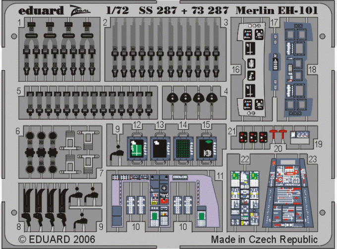 Цветное фототравление для EH-101