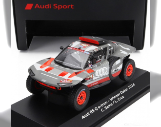 AUDI Rs Q E-tron E2 Team Audi Sport №204 Winner Rally Dakar (2024) Carlos Sainz - Lucas Cruz, Grey Silver Black