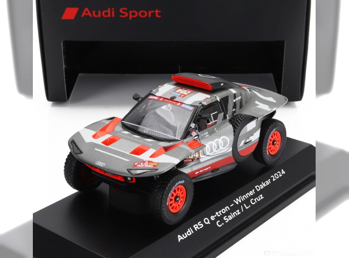 AUDI Rs Q E-tron E2 Team Audi Sport №204 Winner Rally Dakar (2024) Carlos Sainz - Lucas Cruz, Grey Silver Black