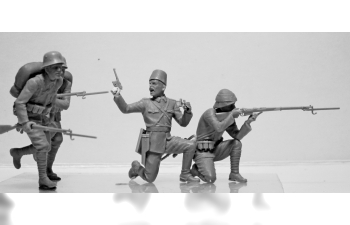 Сборная модель Gallipoli (1915) ANZAC Infantry (4 figures), Turkish Infantry (4 figures)