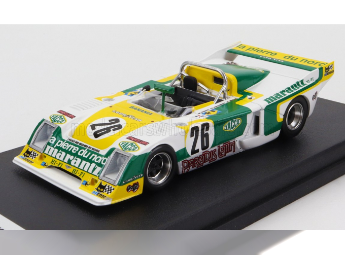 CHEVRON B36 2.0l S4 Team Societe Racing №26 24h Le Mans (1979) P.rousselot - M.dubois - M.menant, White Green Yellow