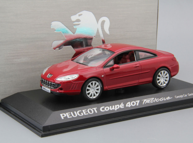 PEUGEOT 407 Coupe Saloon Geneve (2005), red