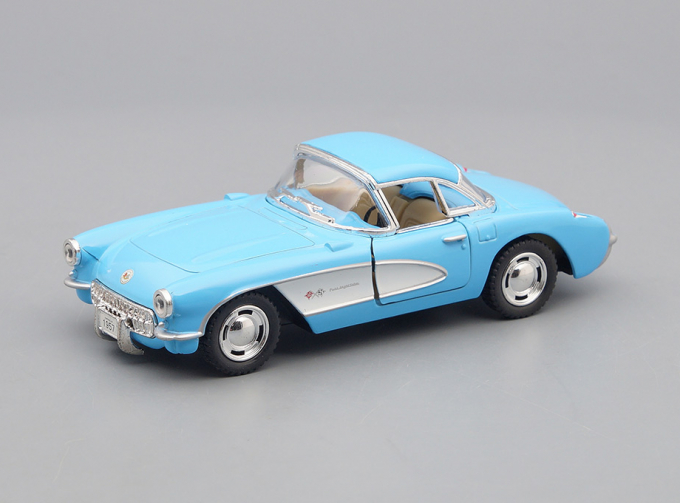 CHEVROLET Corvette (1957), blue / white