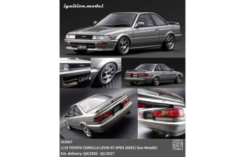 TOYOTA Corolla Levin GT APEX (AE92), gun metallic