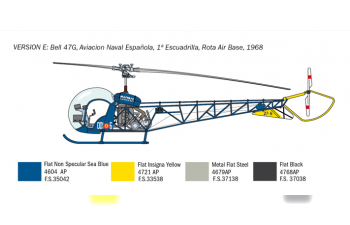 Сборная модель Вертолет OH-13 Sioux Korean War