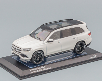 MERCEDES-BENZ GLS X167 with AMG rims, white metallic