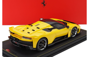 FERRARI F80 (2024) - Carbon Rims -With Showcase, Giallo Modena - Yellow Black