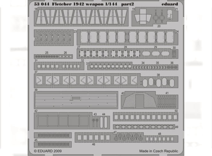 Фототравление для Fletcher 1942 weapons