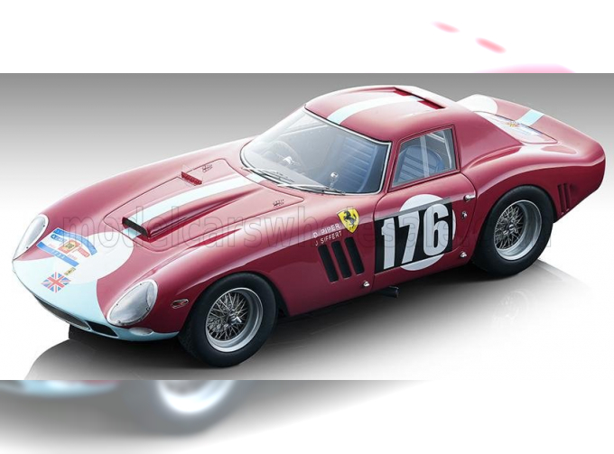 FERRARI 250 Gto 64 N176 Tour De France (1964) D.Piper - J.Siffert, Red Light Blue