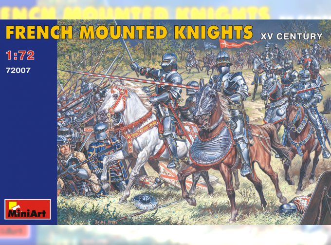 Сборная модель Фигуры FRENCH MOUNTED KNIGHTS XV CENTURY