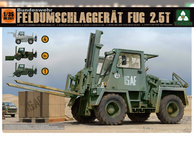 Сборная модель Автопогрузчик Bundeswehr Feldumschlaggerat FUG 2,5T