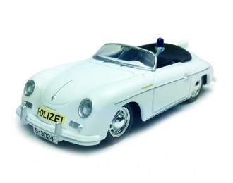 PORSCHE 356 Cabrio Autobahn Polizei Stuttgart, white