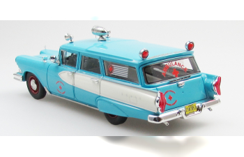 EDSEL Villager ambulance (1958), blue/white