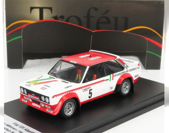 FIAT 131 Abarth Team Svenska Fiat №5 Rally Sweden (1977) T.Makinen - H.liddon, White Red