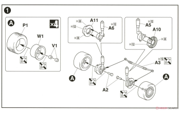 Сборная модель Toyota Crown 3.0 Royal Saloon G (Jzs155)