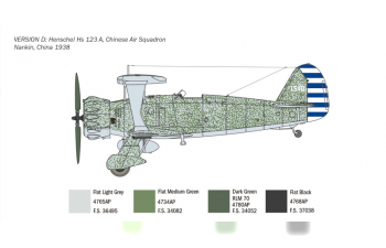 Сборная модель Самолет Henschel Hs 123