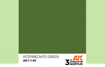 Краска акриловая 3rd Generation Intermediate Green 17ml